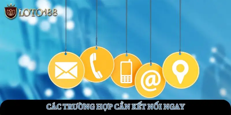 Các trường hợp cần kết nối ngay